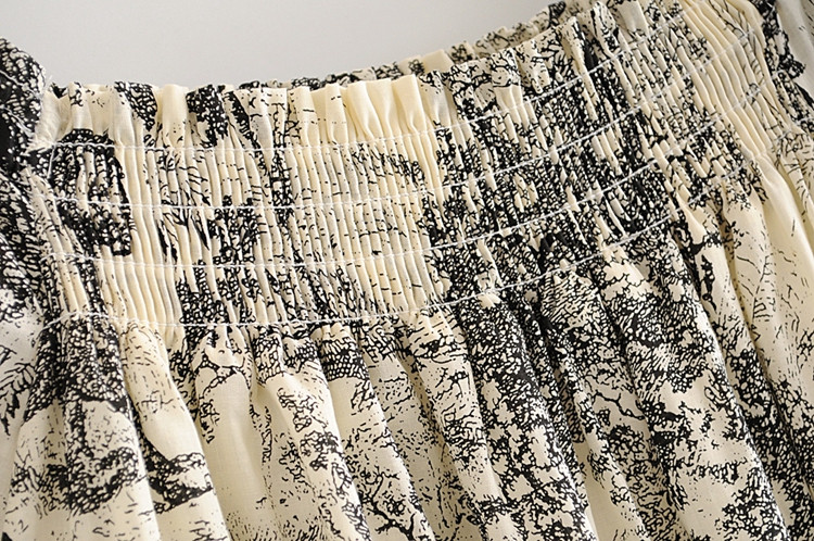 Rochie scurta de dama cu model alb si colorat