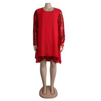 Rochie scurta de dama eleganta cu paiete in trei culori