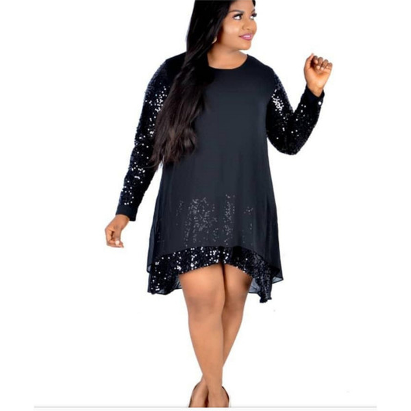 Rochie scurta de dama eleganta cu paiete in trei culori