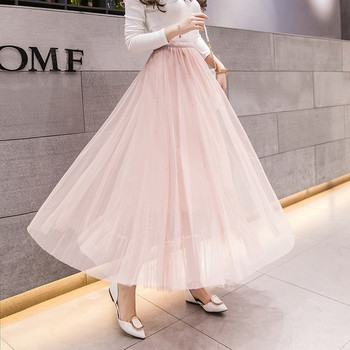 Modern női szoknya három színben tüll és kövekkel