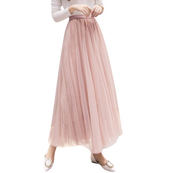 Modern női szoknya három színben tüll és kövekkel