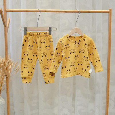 Bluza + pantaloni de pijama copii model nou in mai multe culori pentru baieti