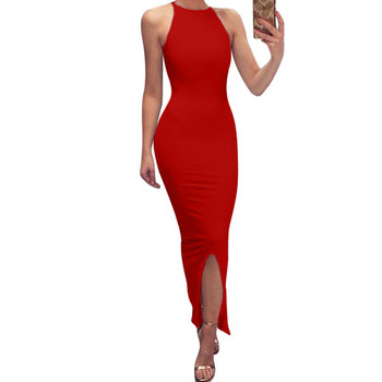 Hosszú női ruha Karcsú, O-nyakú modell több színben