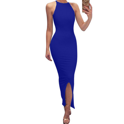 Hosszú női ruha Karcsú, O-nyakú modell több színben