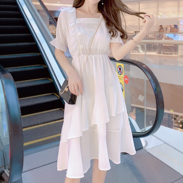 Rochie casual dama - model croiat in doua culori