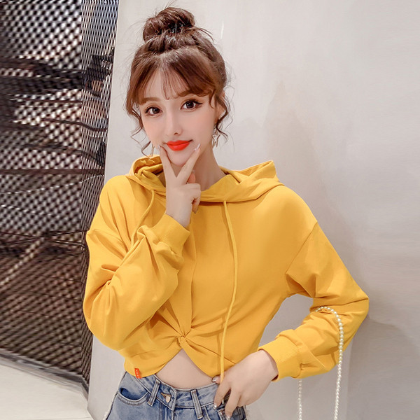 Bluza casual dama cu cravate - in galben