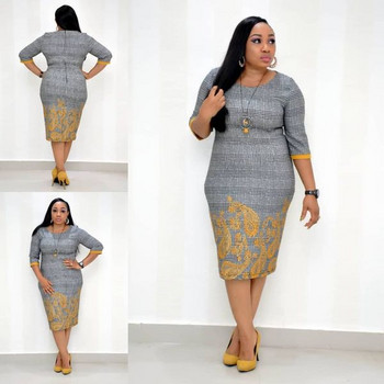 Rochie eleganta de dama cu maneci 3/4 si marimi pana la 4XL