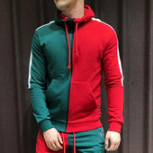 Hanorac casual barbatesc cu gluga si fermoar in diferite culori