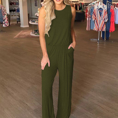 Salopetă largă casual pentru femei în trei culori