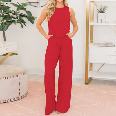 Salopetă largă casual pentru femei în trei culori