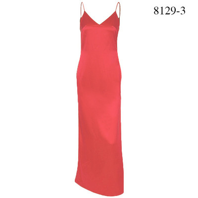 Rochie casual de dama, cu bretele subtiri si crapata in mai multe culori