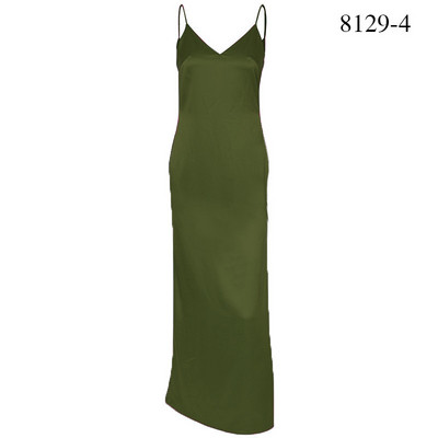 Rochie casual de dama, cu bretele subtiri si crapata in mai multe culori