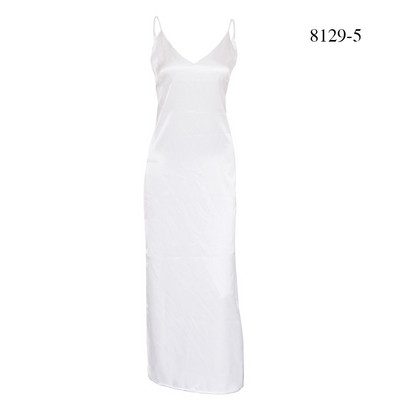 Rochie casual de dama, cu bretele subtiri si crapata in mai multe culori