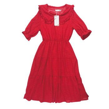 Lezser női hosszú ruha két színben, 3/4-es ujjal