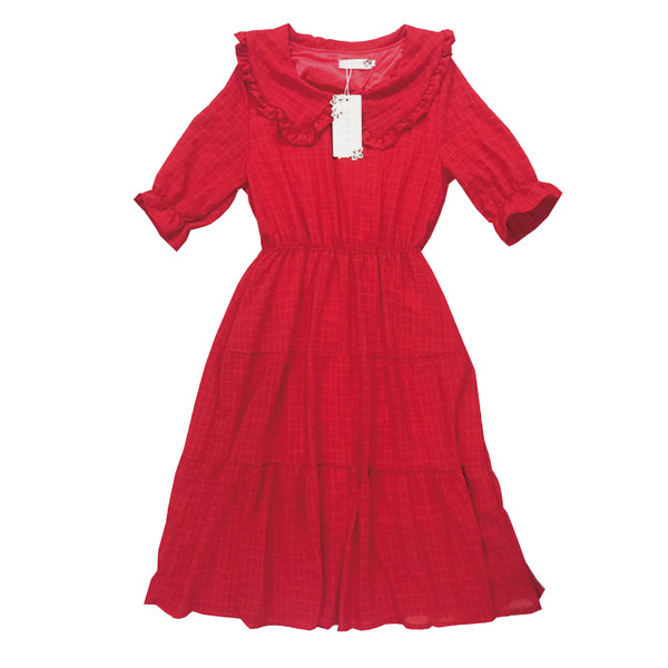 Lezser női hosszú ruha két színben, 3/4-es ujjal