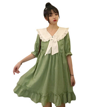 Női lezser szabású zöld színű ruha