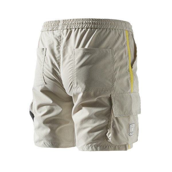 Pantaloni scurți casual barbatesti cu talie elastica si buzunare in trei culori