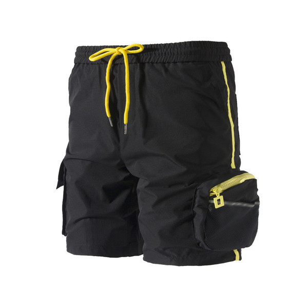 Pantaloni scurți casual barbatesti cu talie elastica si buzunare in trei culori