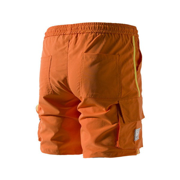 Pantaloni scurți casual barbatesti cu talie elastica si buzunare in trei culori