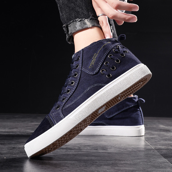 Adidasi moderni pentru barbati in trei culori cu broderie