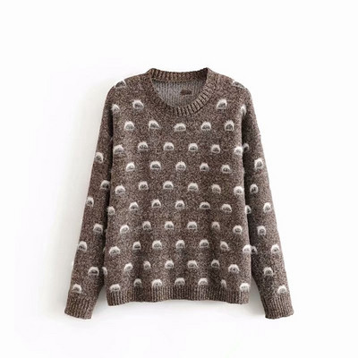 Női pulóver ovális nyakkivágással, három színben