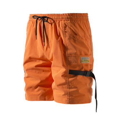 Къси мъжки панталони с еластична талия и размери до 5XL