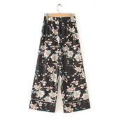 Női alkalmi nadrág színes mintával