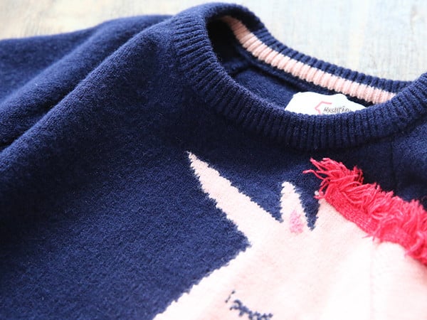 Pulover actual pentru copii pentru fete în albastru