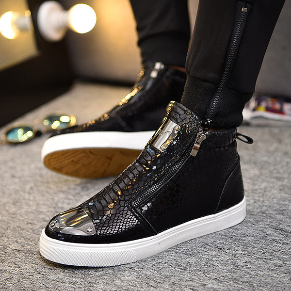 Aktuális férfi tornacipő három színben, cipzárral