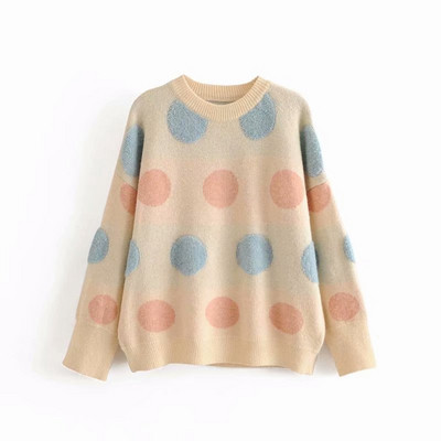 Pulover de damă cu buline - trei culori