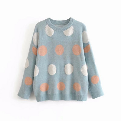 Pulover de damă cu buline - trei culori