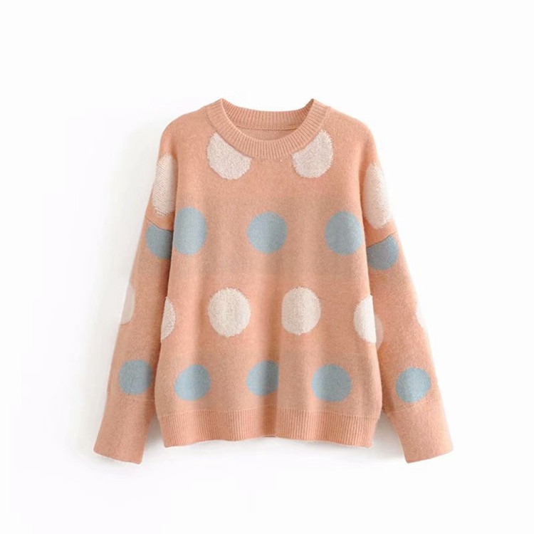 Pulover de damă cu buline - trei culori