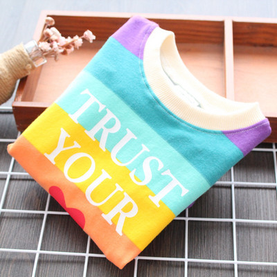 Hanorac modern pentru copii cu dungi pentru fete