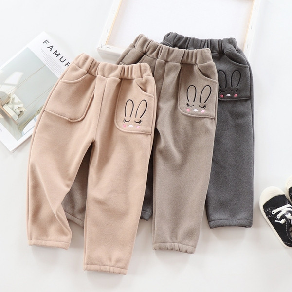 Model nou de pantaloni copii cu buzunare pentru fete