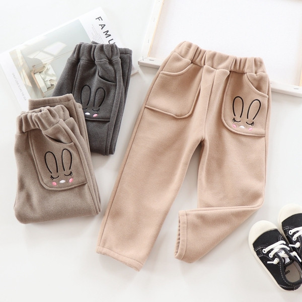 Model nou de pantaloni copii cu buzunare pentru fete