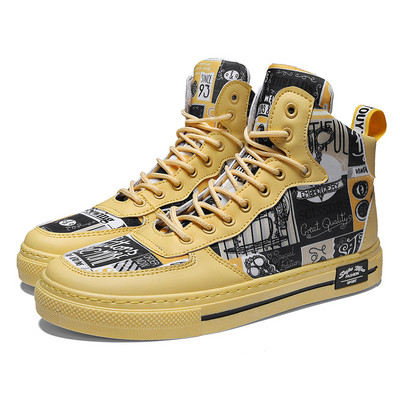 Alkalmi férfi tornacipő négy színben, feliratokkal