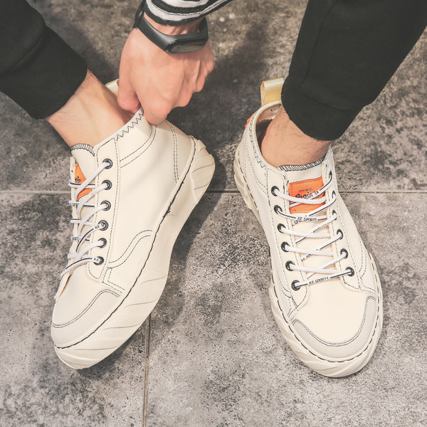 Adidasi moderni pentru barbati in trei culori cu talpa plata