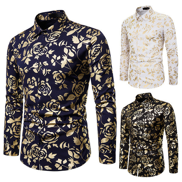 Camasa de barbati model nou cu efect stralucitor in trei culori