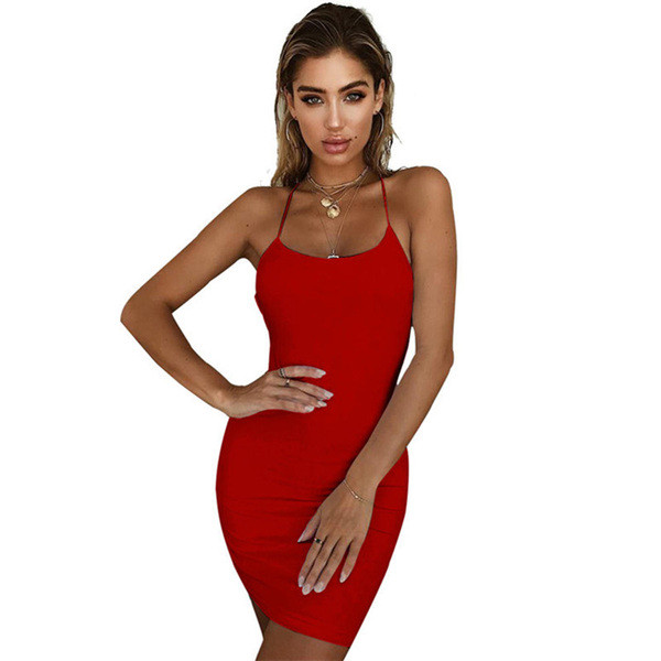 Elegáns női ruha csupasz háttal, nyakkendőkkel több színben