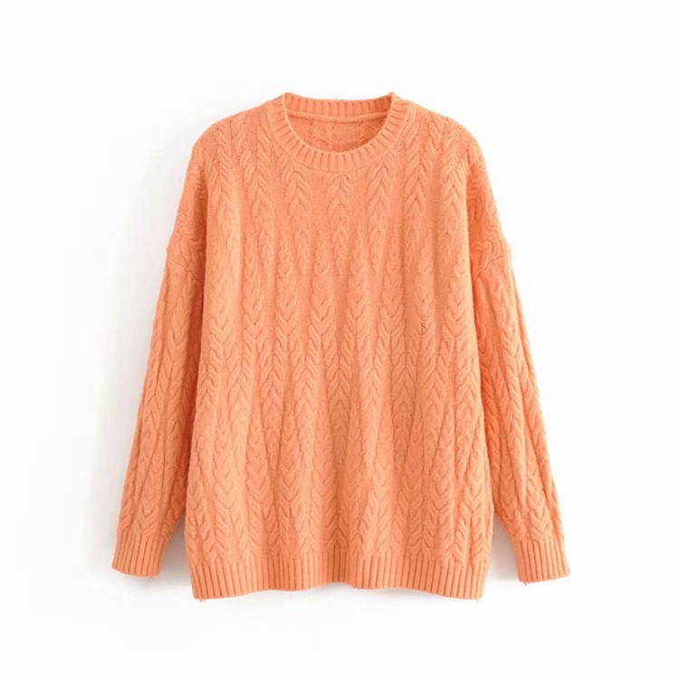 Pulover de dama cu decolteu oval in trei culori