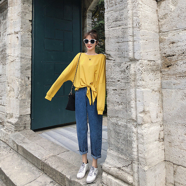 Blugi dama marime mare model lat cu talie inalta