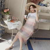 Rochie moderna de dama - model drept cu maneci scurte