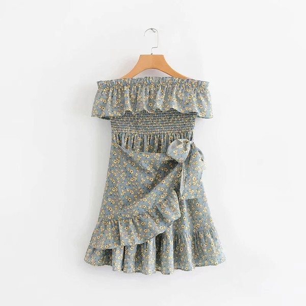 Rochie de dama eleganta fara bretele, cu talie elastica