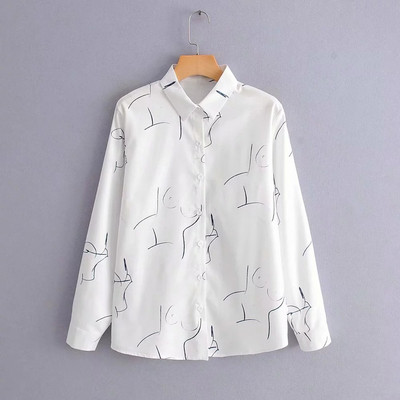 Camasa eleganta de dama model clasic in alb