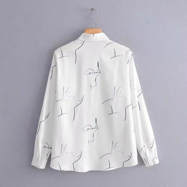 Camasa eleganta de dama model clasic in alb