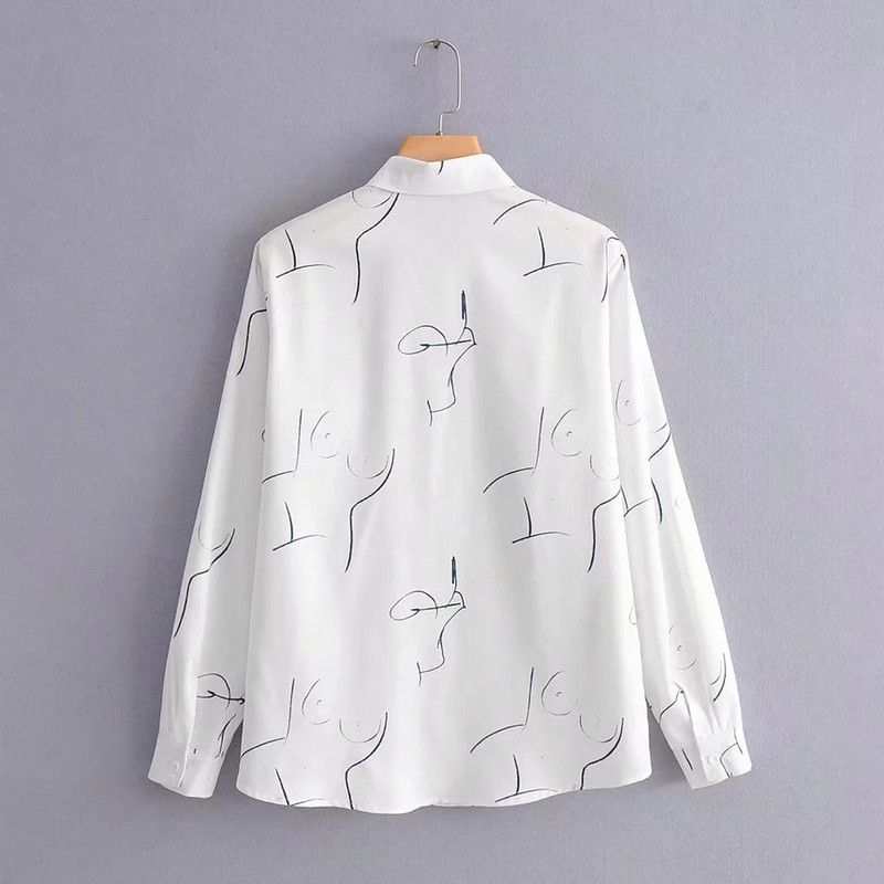 Camasa eleganta de dama model clasic in alb