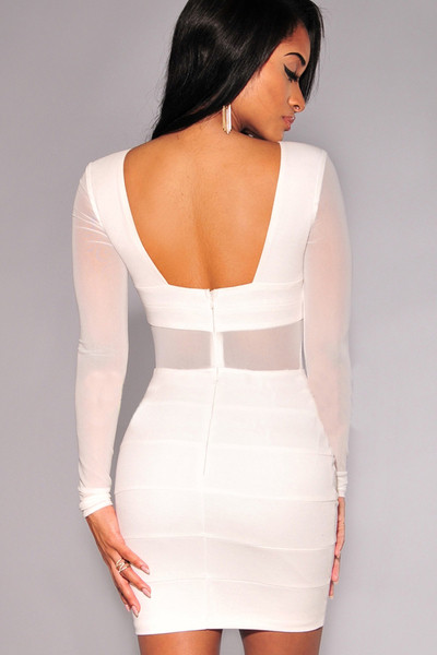 Elegáns női ruha csupasz háttal és O-nyakú fekete színben