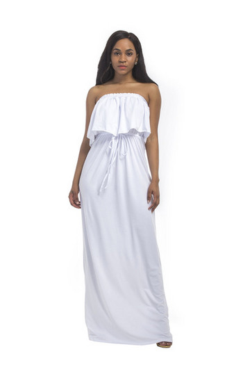 Alkalmi női ruha, csupasz váll széles modell