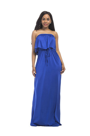 Alkalmi női ruha, csupasz váll széles modell