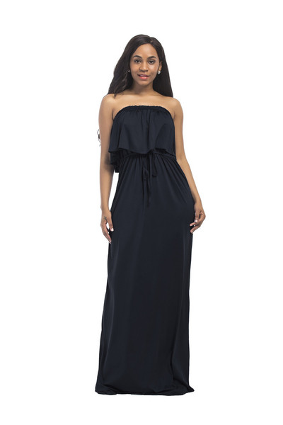 Alkalmi női ruha, csupasz váll széles modell